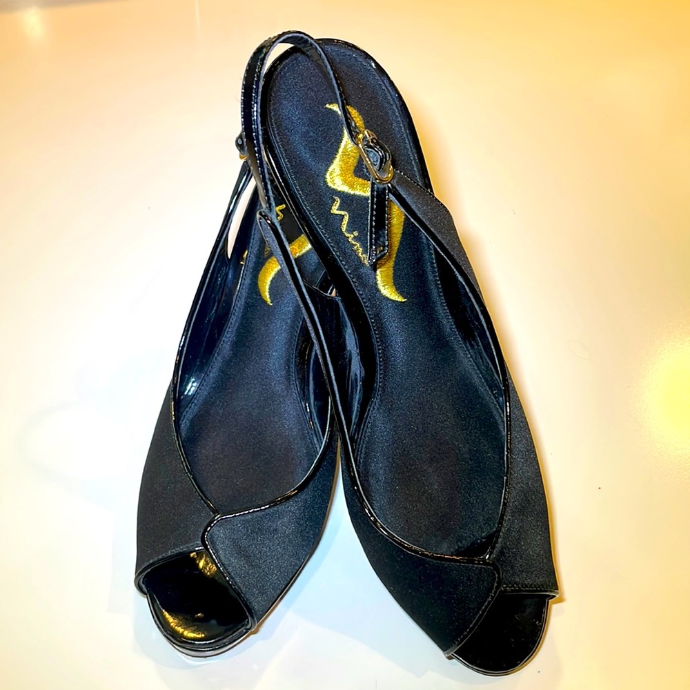 NINA Open Toe Sling Back, Size 9M